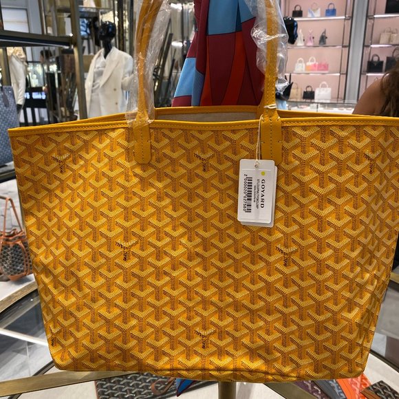 Goyard Bags 223 Goyard Pm Saint Louis Yellow Classic Tote New